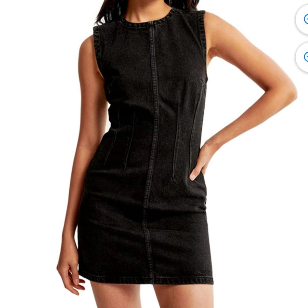 Shell Denim Mini Dress